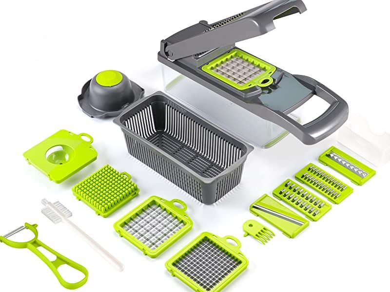 16-in-1 Vegetable Cutter,Slicer and Chopper – Multifunctional Kitchen Cutter